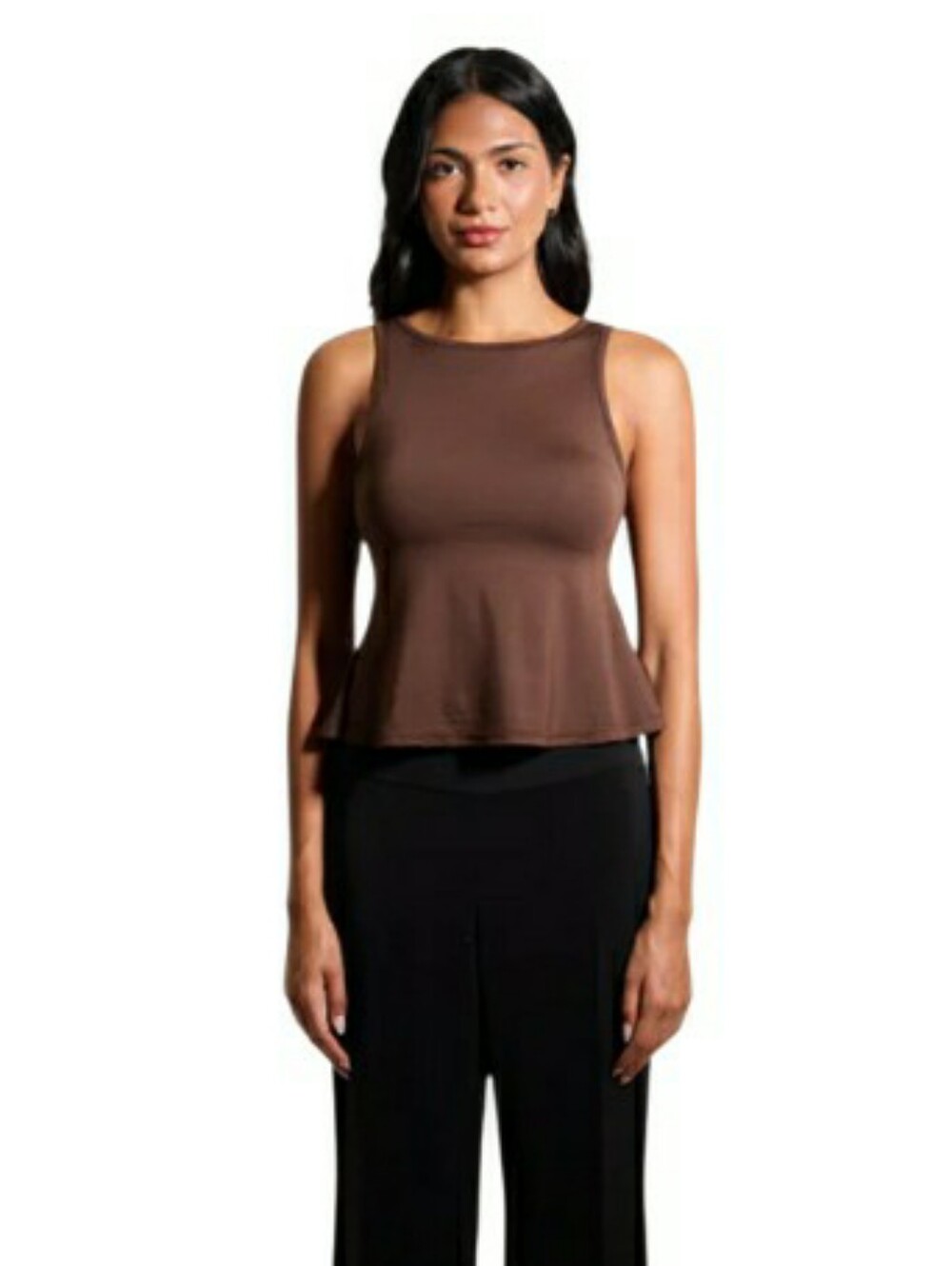 NWT Klassy Network Flowy Boat Neck Tank- M